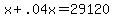 x%2B.04x=29120
