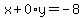 x%2B0%2Ay=-8