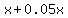x%2B0.05x
