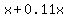 x%2B0.11x