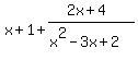 x%2B1%2B%282x%2B4%29%2F%28x%5E2-3x%2B2%29