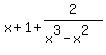 x%2B1%2B2%2F%28x%5E3-x%5E2%29