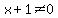 x%2B1%3C%3E0
