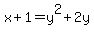 x%2B1=+y%5E2%2B2y