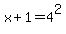 x%2B1=4%5E2