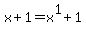 x%2B1=x%5E1%2B1