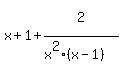 x%2B1+%2B+2%5E%22%22%2F%28x%5E2%28x-1%29%29
