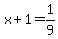 x%2B1+=+1%2F9