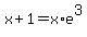 x%2B1+=+x%2Ae%5E3