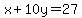 x%2B10y=27