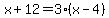 x%2B12=3%28x-4%29
