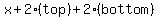 x%2B2%28top%29%2B2%28bottom%29