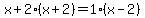 x%2B2%28x%2B2%29=1%28x-2%29
