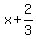 x%2B2%2F3