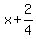 x%2B2%2F4