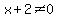 x%2B2%3C%3E0