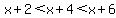 x%2B2%3Cx%2B4%3Cx%2B6
