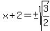 x%2B2=%22%22%2B-sqrt%283%2F2%29