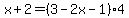 x%2B2=%283-2x-1%294