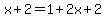 x%2B2=+1%2B2x%2B2