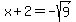 x%2B2=-sqrt%289%29