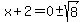 x%2B2=0%2B-sqrt%288%29