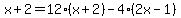 x%2B2=12%28x%2B2%29-4%282x-1%29