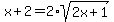 x%2B2=2%2Asqrt%282x%2B1%29