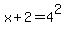 x%2B2=4%5E2