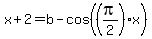 x%2B2=b-cos%28%28pi%2F2%29x%29%29