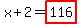 x%2B2=highlight%28116%29