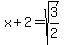 x%2B2=sqrt%283%2F2%29