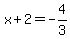 x%2B2+=+-4%2F3