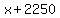 x%2B2250