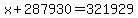 x%2B287930=321929
