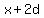 x%2B2d