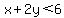 x%2B2y%3C6