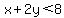 x%2B2y%3C8