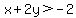 x%2B2y%3E-2