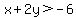 x%2B2y%3E-6