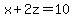 x%2B2z=10