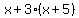 x%2B3%28x%2B5%29