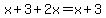 x%2B3%2B2x=x%2B3