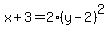x%2B3=2%28y-2%29%5E2
