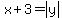 x%2B3=abs%28y%29