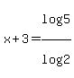 x%2B3=log%285%29%2Flog%282%29