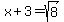 x%2B3=sqrt%288%29