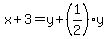 x%2B3=y%2B%281%2F2%29y