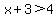 x%2B3%3E4