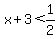 x%2B3+%3C+1%2F2